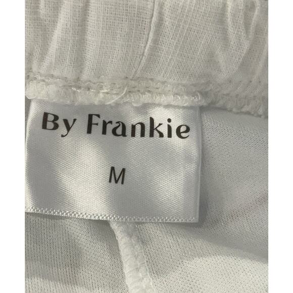 By Frankie Sunburst White Pull On Cotton Mini Shorts M - Picture 3 of 4